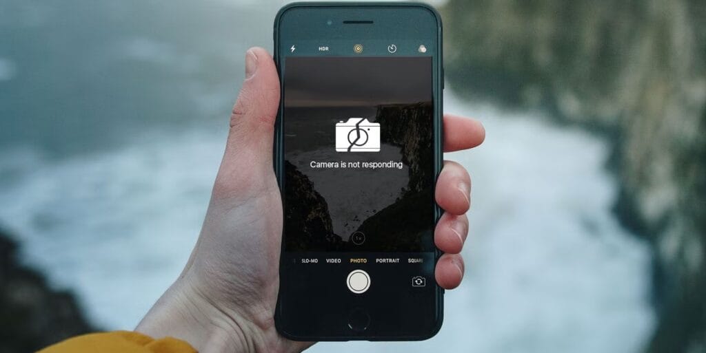 مشکل دوربین جلو گوشی آیفون