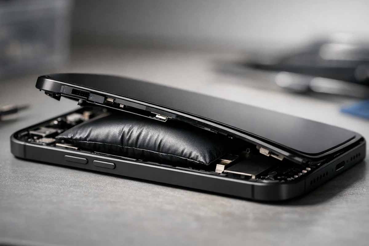 باد کردن باتری گوشی آیفون 13