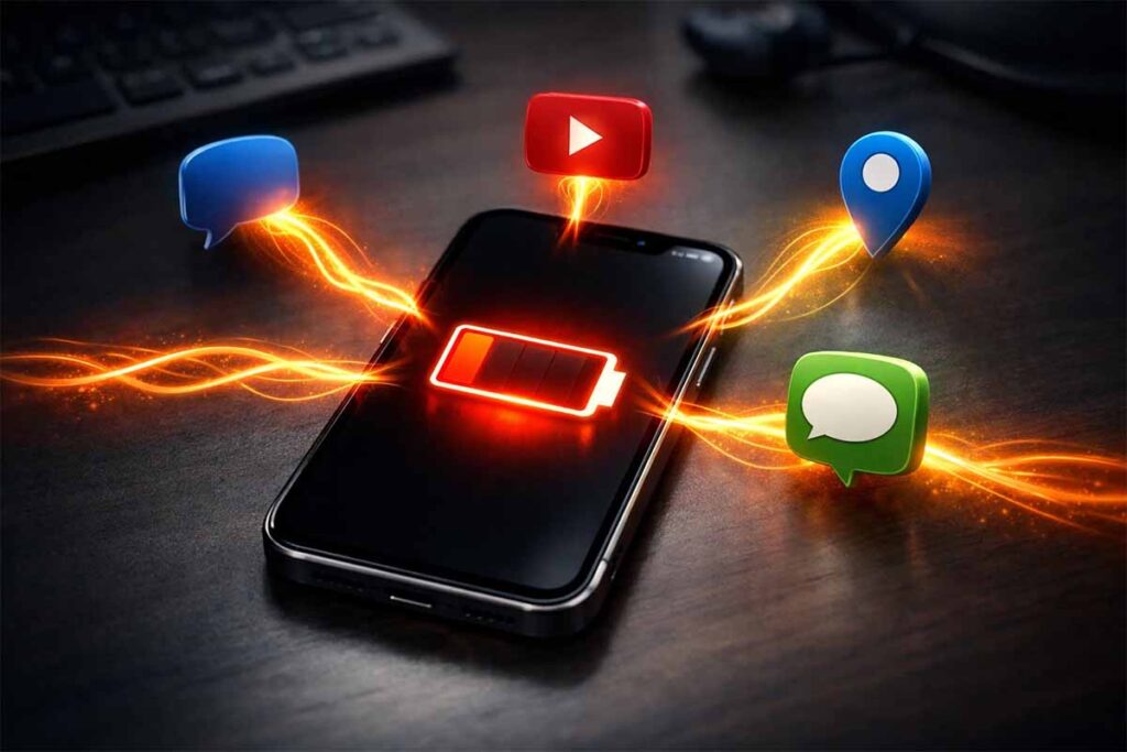 برنامه های پر مصرف باتری آیفون 13