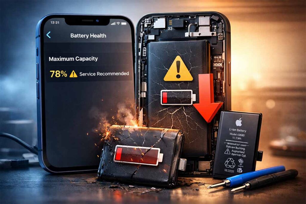 درصد هلث باتری آیفون 13