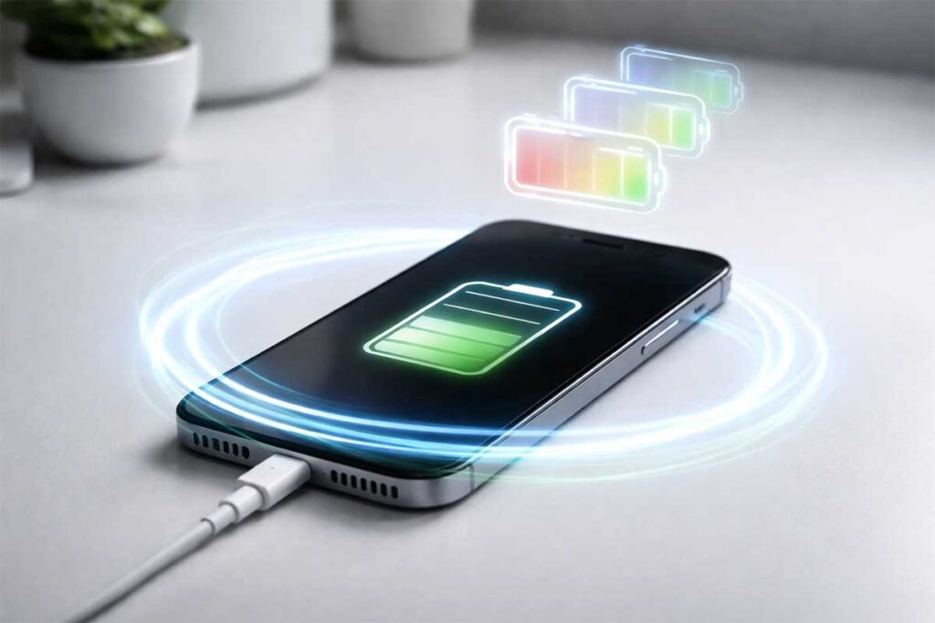 سیکل شارژ در گوشی آیفون